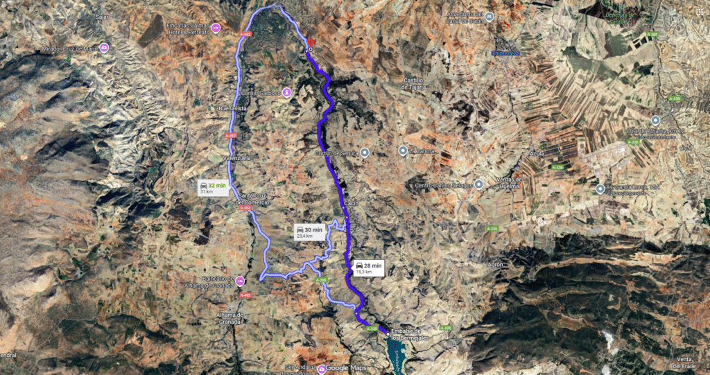 Ruta Motera Pantano Los Bermejales - El Turro